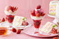 【Afternoon Tea】甘酸っぱい苺と濃厚ブラウニーの贅沢パフェ、ふわふわ食感の苺ショートケーキが一度に楽しめる、ご褒美感あふれる「苺づくしのスイーツプレート」を発売
