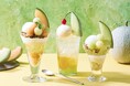 【Afternoon Tea】メロン2種を楽しむ「ダブルメロンの贅沢パフェ」や紫陽花イメージのメロンミルフィーユなど初夏限定で発売