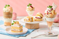 【Afternoon Tea】白桃が華やかに香る「白桃とラズベリーのブランマンジェパフェ」や白桃のミニパフェも選べる「アフタヌーンティーセット」など新作スイーツ＆ティー