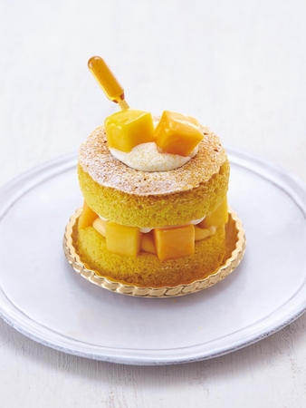 トライフルパンケーキ　アップルマンゴーとクインシーメロン