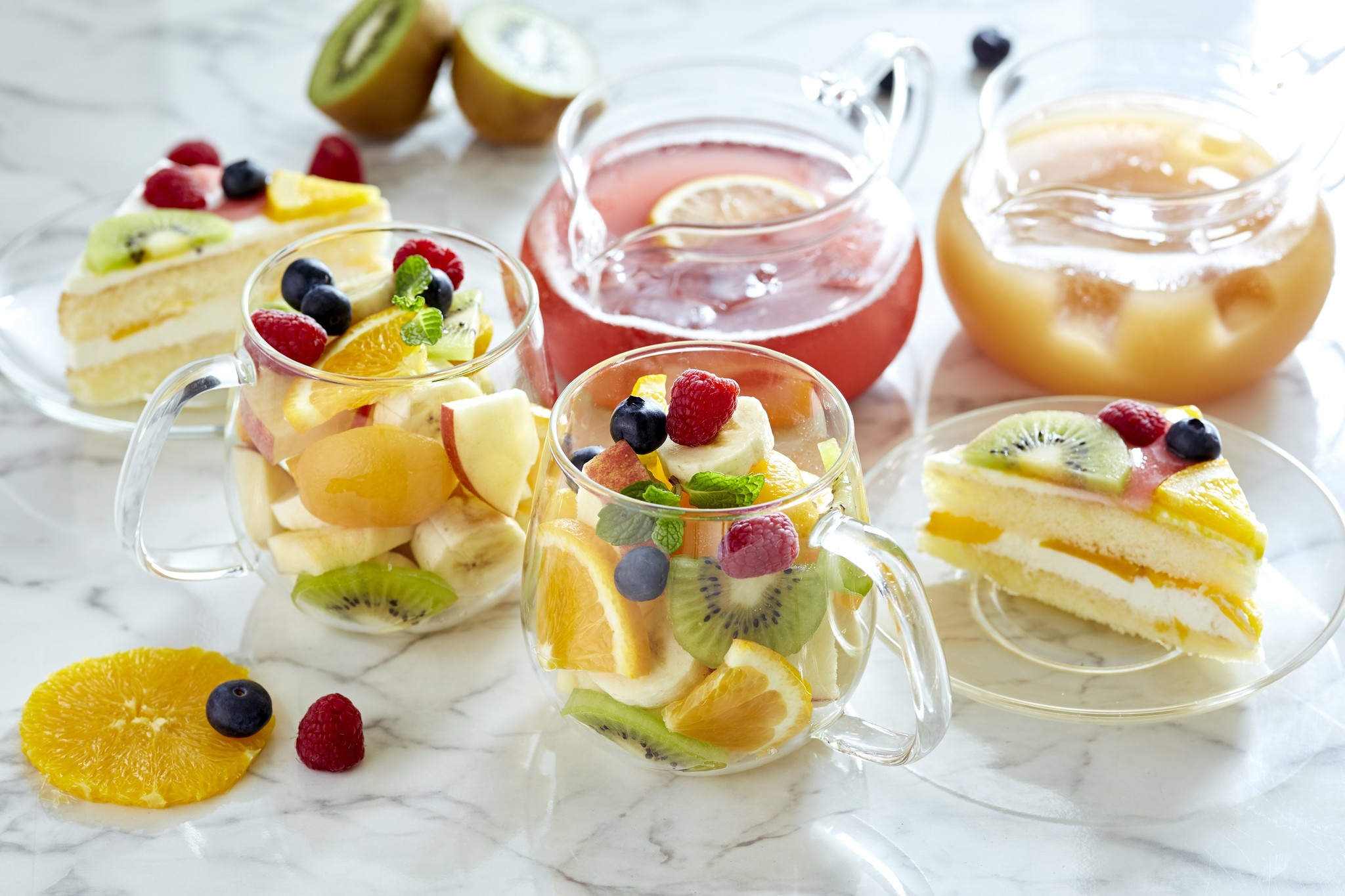 【Afternoon Tea】フルーツの日限定！グラスいっぱいのフルーツが楽しめる「夢のフルーツティーセット」や「フルーツサンド3種」など新