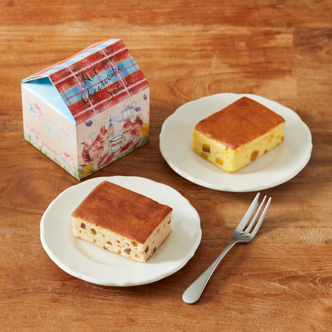 秋のチーズケーキセット マロン&さつまいも 秋のチーズケーキセット マロン&さつまいも