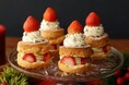 【BAKERS gonna BAKE】ピスタチオをトッピングした新作「クリスマスチョコレートスコーン」や、まるごと苺一粒をのせた“キャンドル風”スコーンを発売