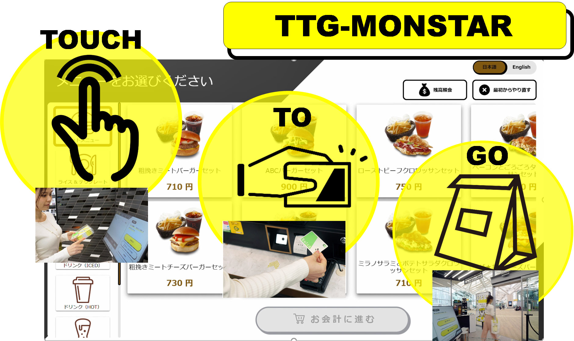 TOUCH TO GO新プロダクト 次世代無人オーダー決済端末 「TTG-MONSTAR