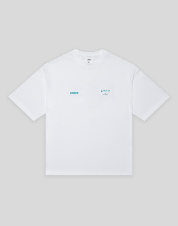 LÝFT × atmos Limited Flag Big T-Shirt - White