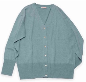 THOMAS CARDIGAN (トマスカーディガン) ¥13,000(税込)ターコイズ