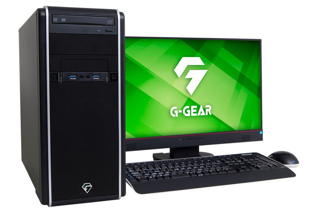 約20万円TSUKUMOデスクトップパソコンゲームPC☆G-GEARneo-silversky 