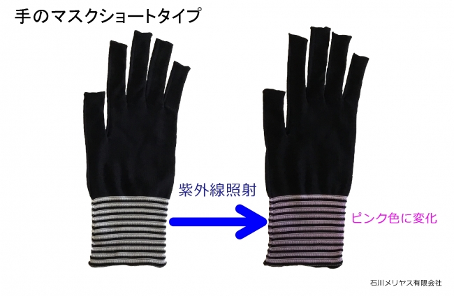 新商品 紫外線で色が変化する抗菌日よけ手袋 手のマスク ショートタイプ を5月15日に発売 石川メリヤス有限会社のプレスリリース