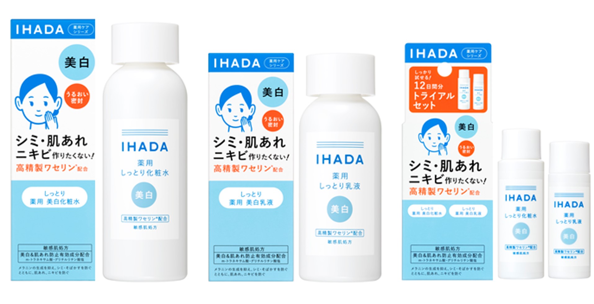 資生堂　IHADA イハダ　薬用とてもしっとり化粧水しっとり乳液