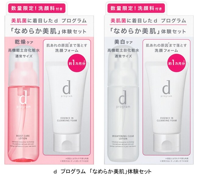 美肌菌」に着目したｄプログラム。敏感肌用化粧水に、洗顔料付きの