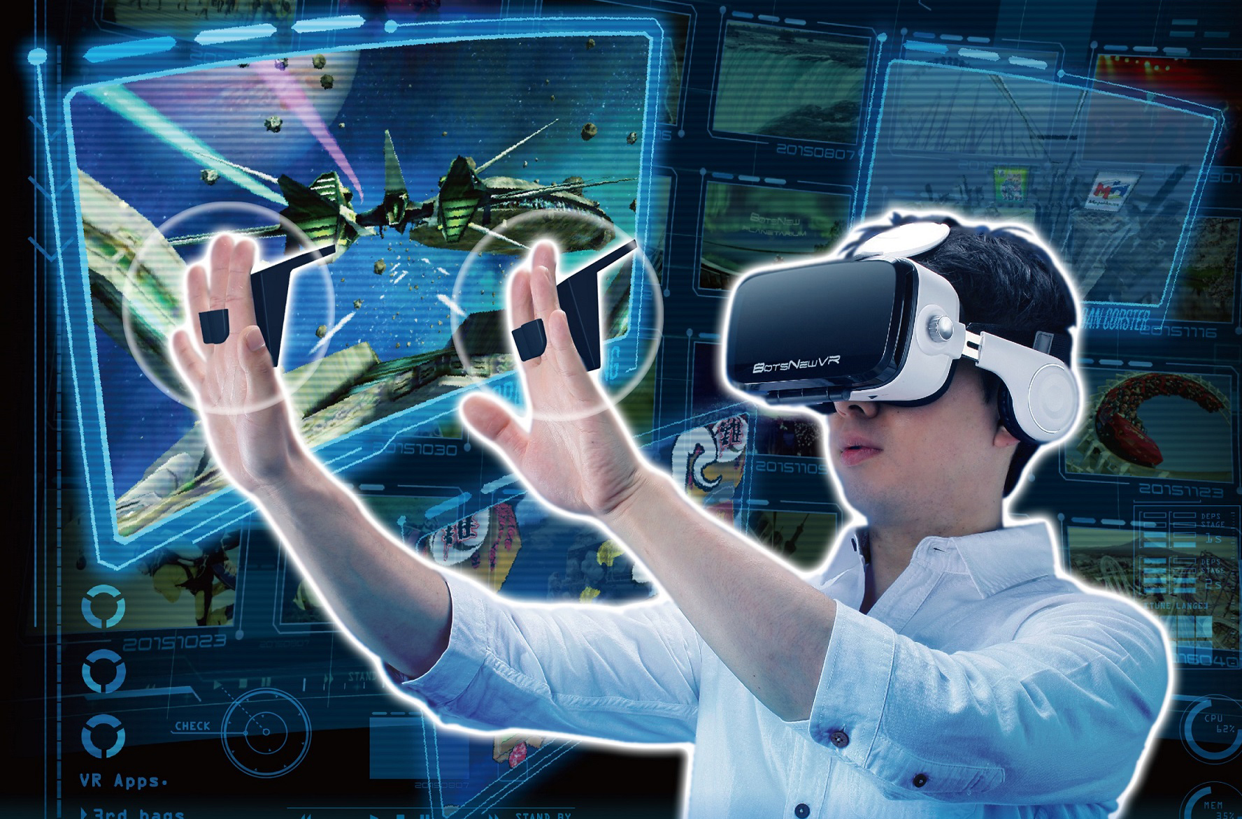 VR元年!コントローラーでジェスチャー操作可能!スマホモデルでヘッドホン付!本格的VR機登場!|メガハウスのプレスリリース