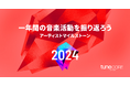 TuneCore Japan、1年間の音楽活動まとめ『アーティストマイルストーン 2024』実施