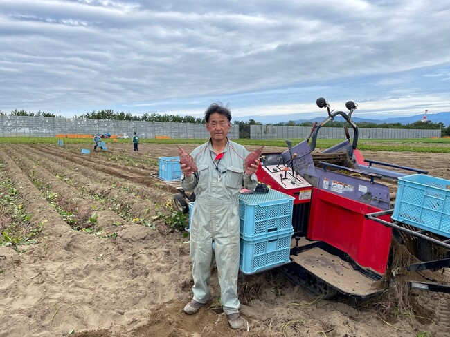 JA金沢市五郎島 さつまいも部会 副部会長 忠村哲二さん JA金沢市五郎島 さつまいも部会 副部会長 忠村哲二さん