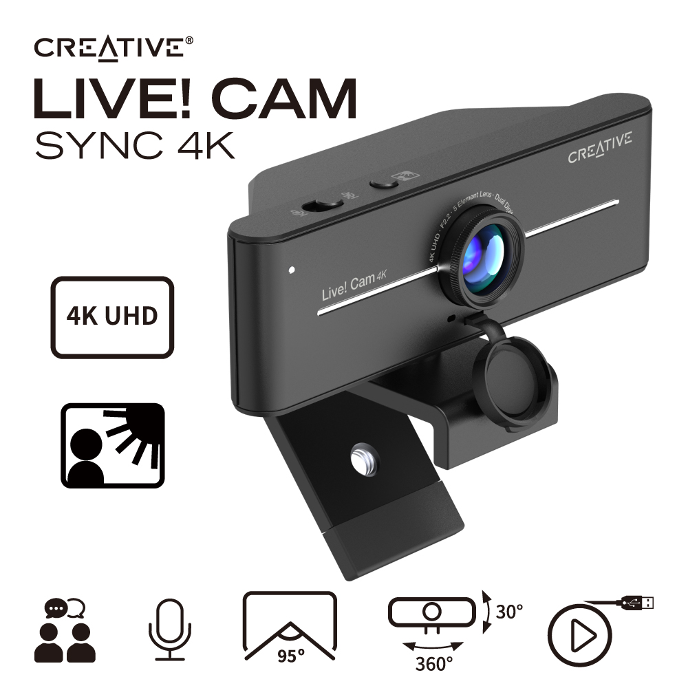 クリエイティブメディア Creative Live! Cam Sync 4K デュアル マイク