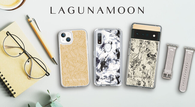 LAGUNAMOONのスマートフォンケースが、“機種×コンテンツ×デザイン”で