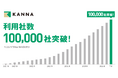現場DXサービス「KANNA」、国内外の利用社数が10万社を突破