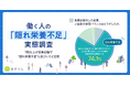【働く人の「隠れ栄養不足」実態調査】7割以上が食事記録で「隠れ栄養不足」に気づいたと回答