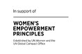 女性のエンパワーメントに自主的に取り組む企業の行動原則「WEPs」に署名。
