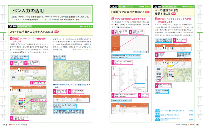 各ワザは目的や知りたいことからQ＆A形式で探せる