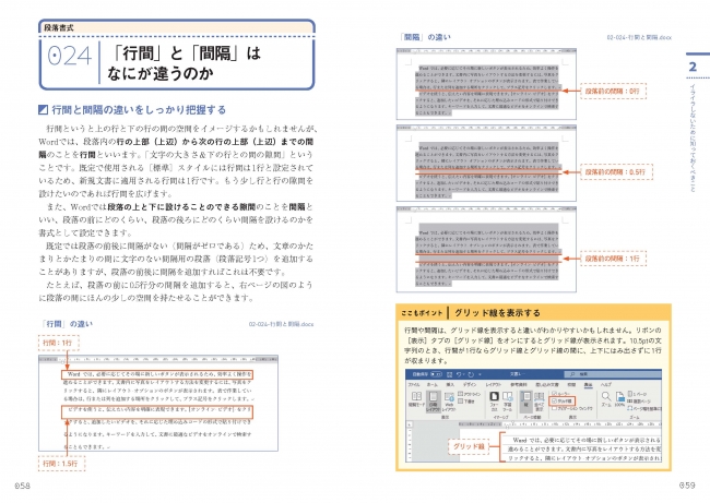 フルカラーで見やすい紙面で、Wordの基本概念をしっかり解説しています。