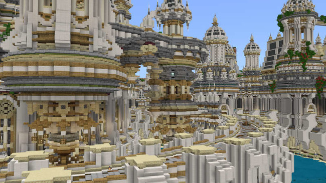 Minecraftゲーム内ストアに 新規参画クリエイターによる美しく幻想的な巨大島ワールド 大海洋の宝城 の出品を開始 株式会社インプレスホールディングスのプレスリリース