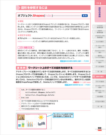 各構文の解説では指定するオブジェクトや引数、エラーを防ぐ方法などを丁寧に説明