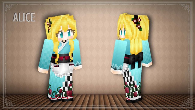 Minecraft マーケットプレイスに 不思議の国のアリスをイメージした着物スキン Alice Kimono Hd の出品を開始 株式会社インプレスホールディングスのプレスリリース