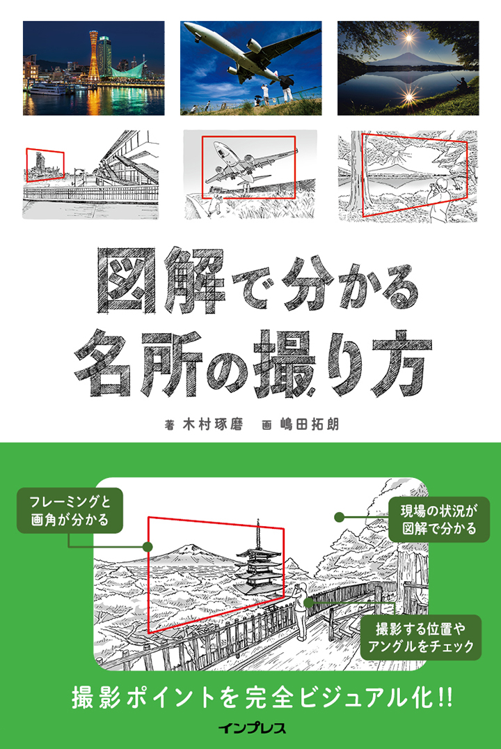 撮影名所のポイントをイラストで分かりやすく解説 日本全国の自然風景から神社 仏閣まで迷わずきれいに撮れる絶景ガイド 図解で分かる名所の撮り方 を3月23日 水 に発売 株式会社インプレスホールディングスのプレスリリース