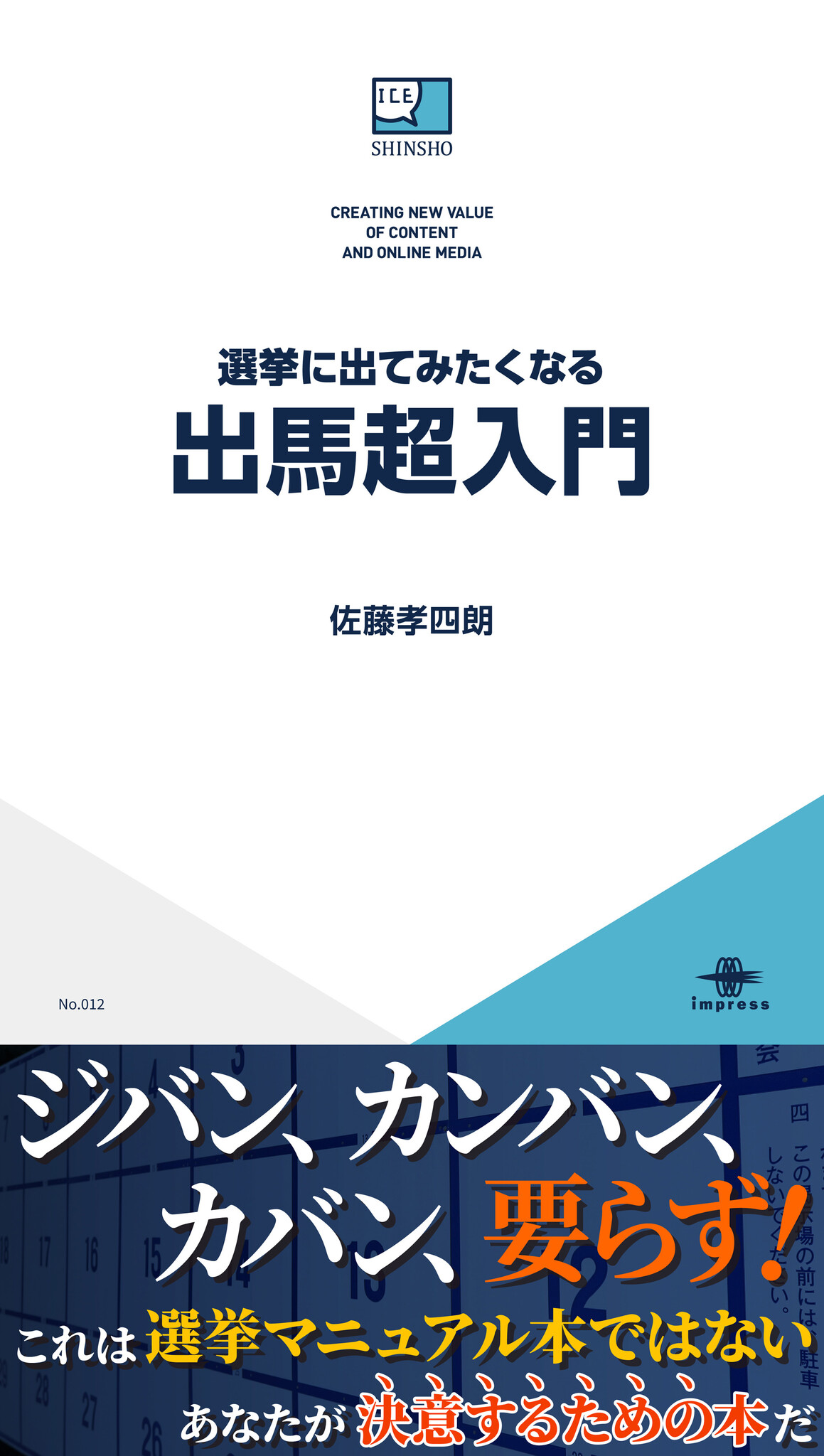 フツーの人こそ政治家に 出馬へのハードルはそれほど高くない Ice新書より 選挙に出てみたくなる出馬超入門 をリリース 株式会社インプレスホールディングスのプレスリリース