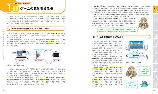 1章ではゲームづくりのキホンから学びます