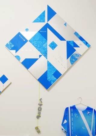 Blue Diagram of Heterotopia (Plastic Moss) 2020　撮影：浜崎亮太