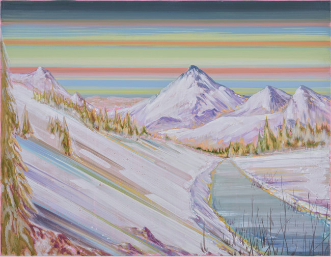 Masakatsu Kondo, Valley (spectrum) s, 2021, Oil on canvas, 100 x 130 cm, ©THE CLUB