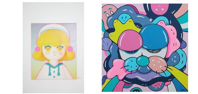 ▲ 静電場朔(Dian)「sea」、Maddalena Fanfani 「FRANKOBLANCO」 ▲ 静電場朔(Dian)「sea」、Maddalena Fanfani 「FRANKOBLANCO」