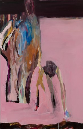  「崖」 Oil on canvas 100×65.2cm 2015-2020年 © Mariko Matsushita