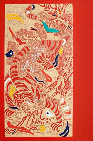 Kour Pour, Guardian Spirit, 2020, 109.22 x 71.12 cm, Courtesy of the artist