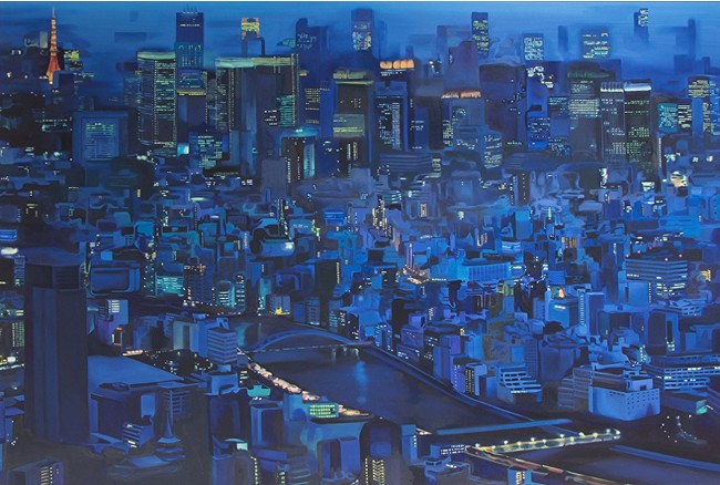 Twilight Tokyo 2014 油彩、アクリル絵具