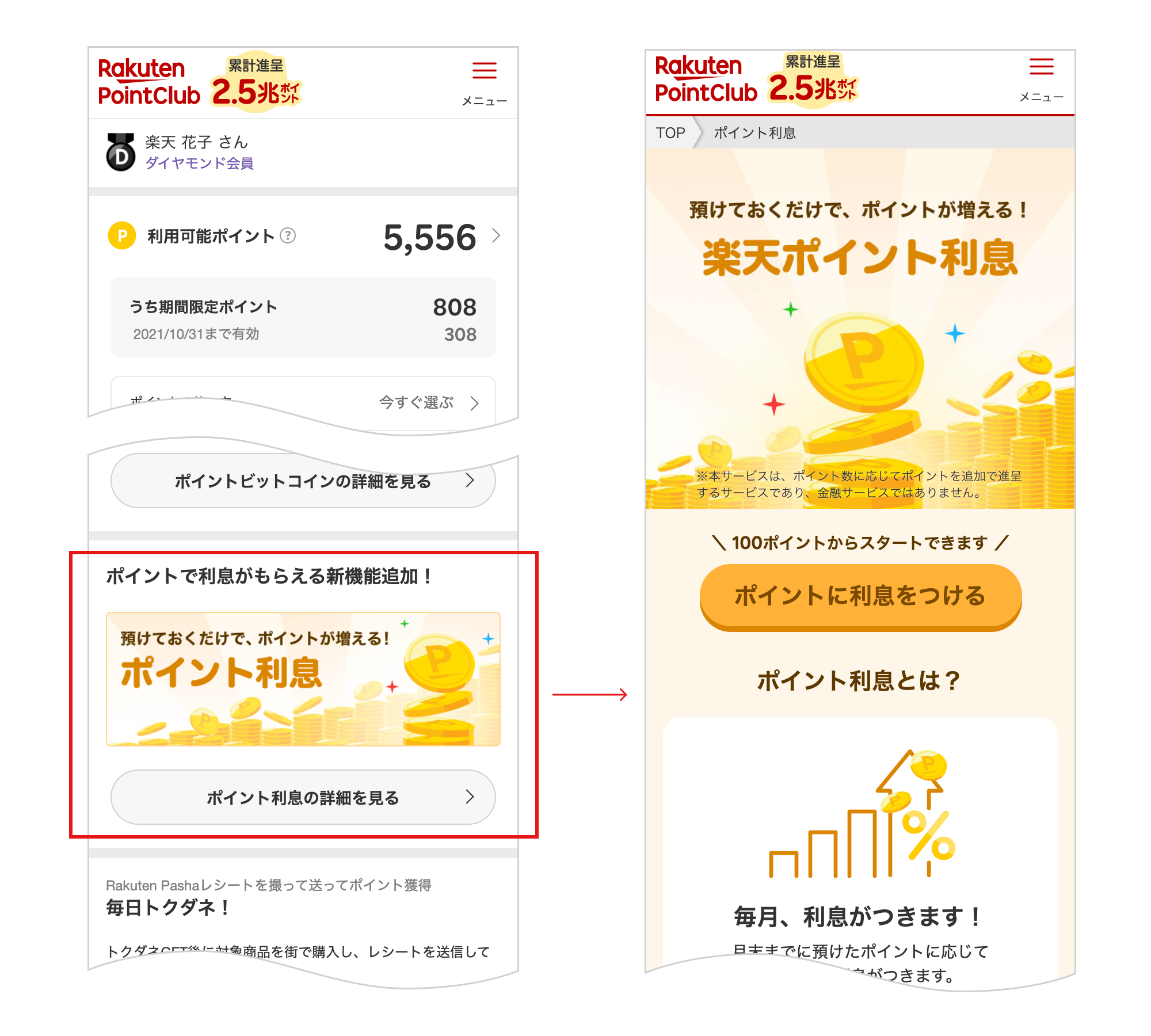楽天 楽天ポイント利息 の本格提供を開始 楽天グループ株式会社のプレスリリース