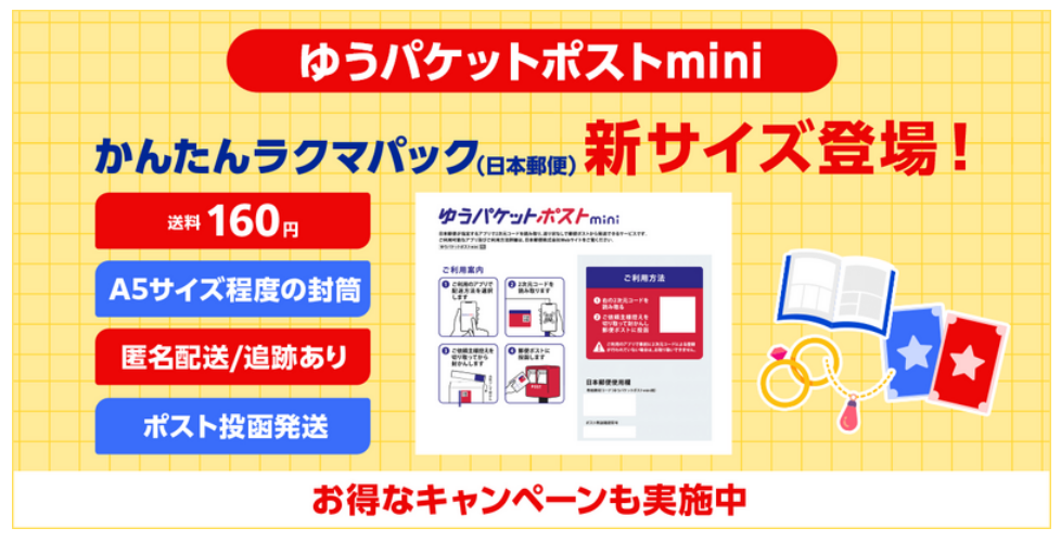 「楽天ラクマ」、日本郵便と連携し「ゆうパケットポストmini」を提供開始｜楽天グループ株式会社のプレスリリース