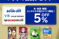 「楽天ラクマ」、「お買い物マラソン」期間中に、対象の「ラクマ公式ショップ」で商品購入時に使える5%オフクーポンの配布キャンペーンを実施