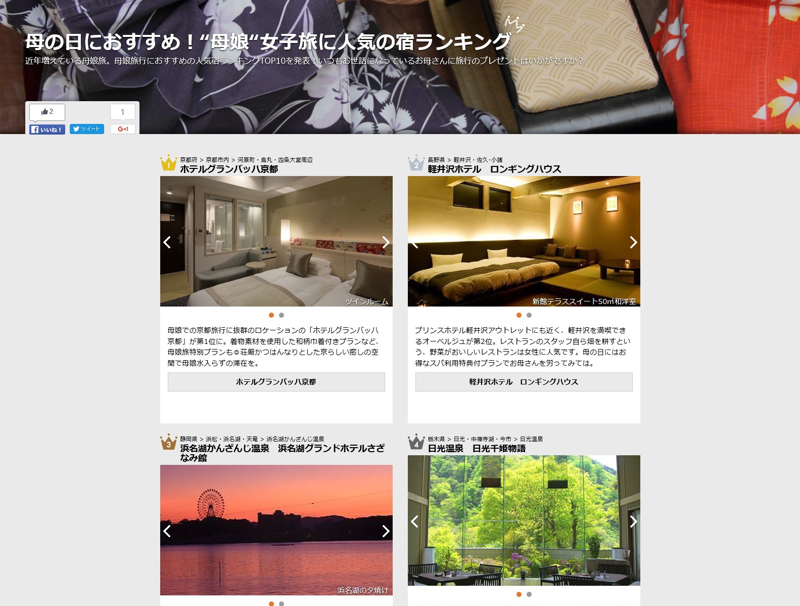 楽天トラベル 母の日に泊まりたい 母娘旅 に人気の都道府県と宿ランキングを発表 楽天株式会社のプレスリリース