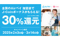 【J-Coin Pay】Airペイ 加盟店限定キャンペーン開催!決済金額の30%をボーナス還元