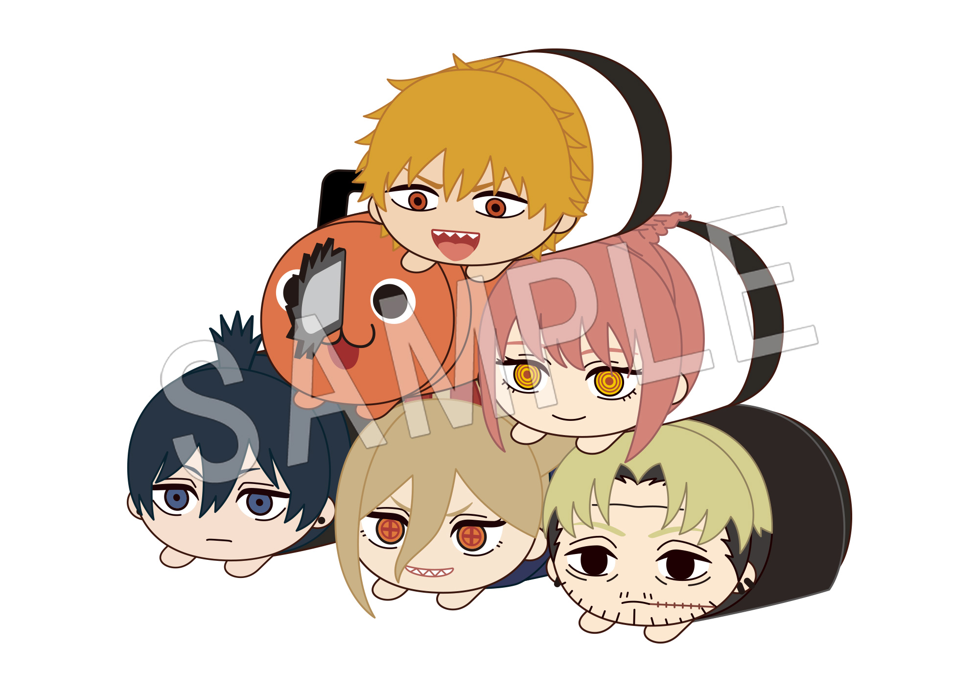 Tvアニメ チェンソーマン より まんまる可愛い もちころりん ぬいぐるみマスコット が登場 店舗別box特典缶バッジは3種類 中外鉱業株式会社のプレスリリース