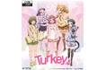 オリジナルアニメ「Turkey!」より、"リラックスタイム"がテーマの新規描き下ろしアイテムが「コミックマーケット106」で登場!中外鉱業ブースにて販売決定!