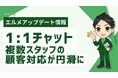 エルメの1:1チャット機能で複数スタッフの顧客対応が円滑に