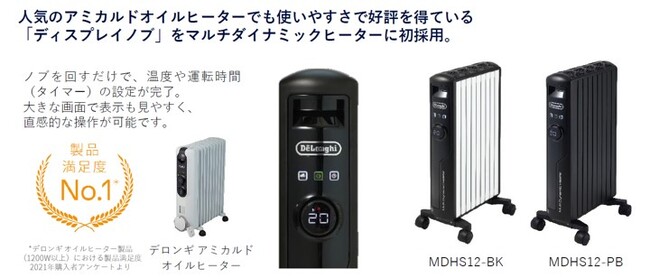 ゼロ風暖房」のデロンギ マルチダイナミックヒーター 最上位のWi-Fi