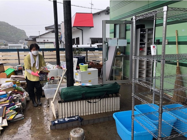 令和3年8月11日からの大雨による災害発生後の武雄市内の状況