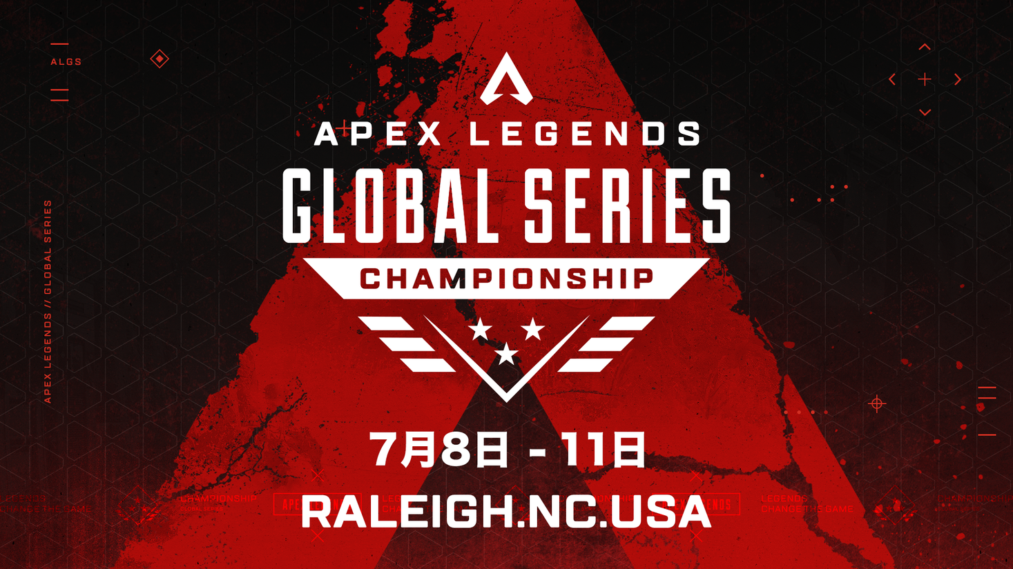 「Apex Legends Global Series Championship」日本時間7月8日〜11日にアメリカ・ノースカロライナ州