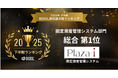 Plaza-i 固定資産管理システムが、「2025年下半期 BOXIL資料請求数ランキング」固定資産管理システム 総合１位に選出！