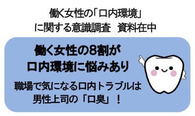 働く女性の 口内環境 に関する意識調査 働く女性の8割が口内環境に悩みあり 株式会社ナガセビューティケァのプレスリリース
