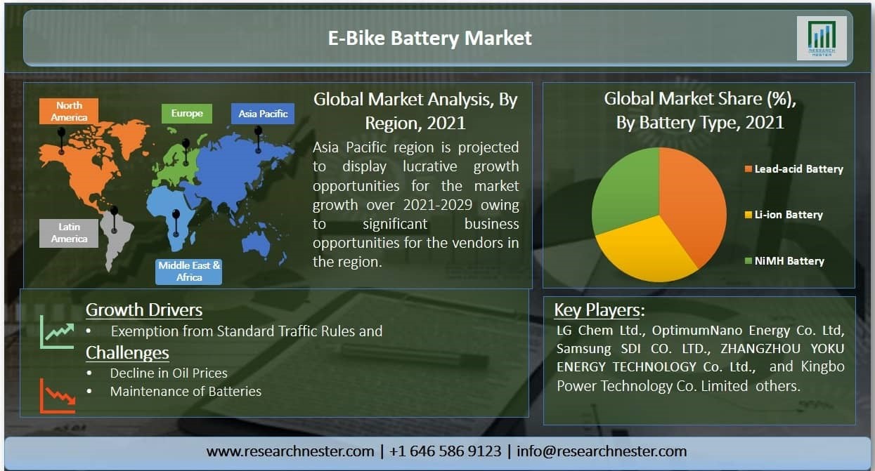 E-バイクバッテリー市場ーバッテリータイプ別（リチウムイオン